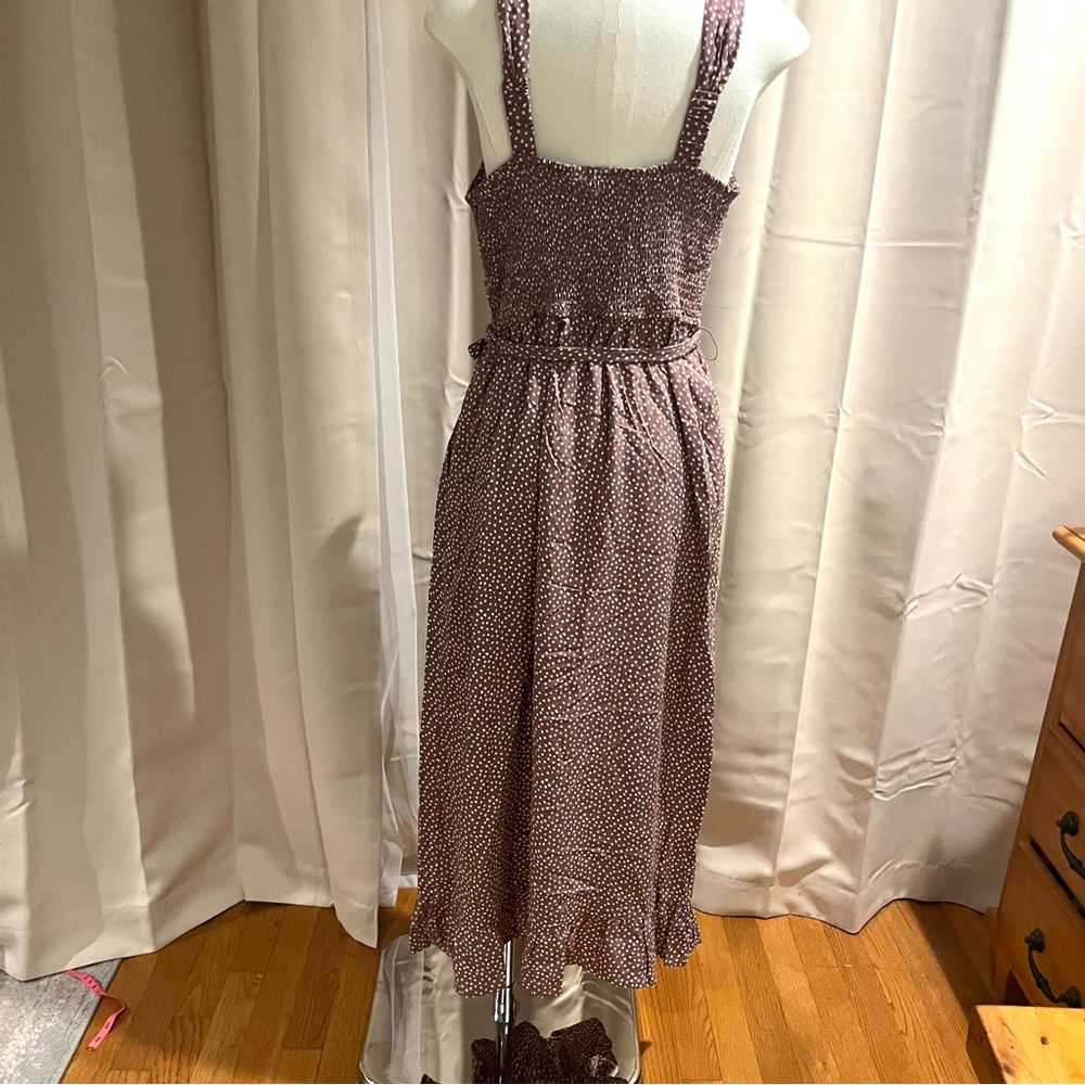 Sincerely Jules Polka-Dot Button-Front Midi Dress - Picture 5 of 6